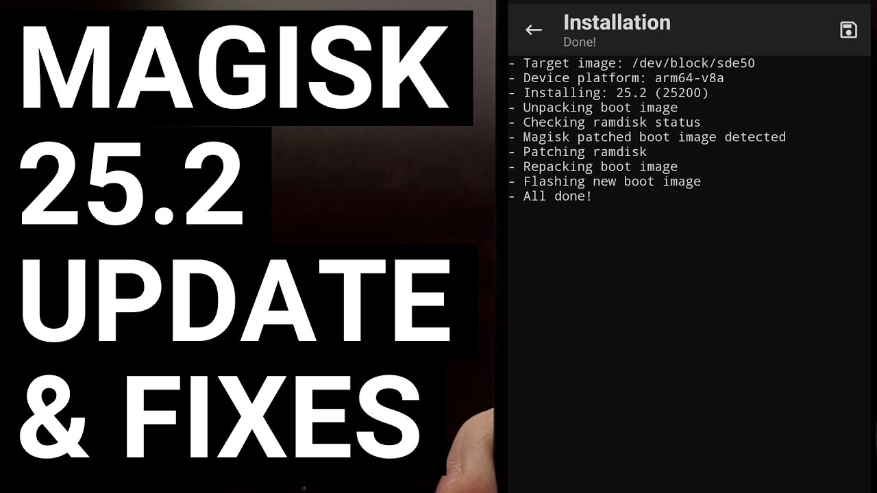 Magisk 25.2 Fixes Bugs, Improves Data Encryption Detection, and More