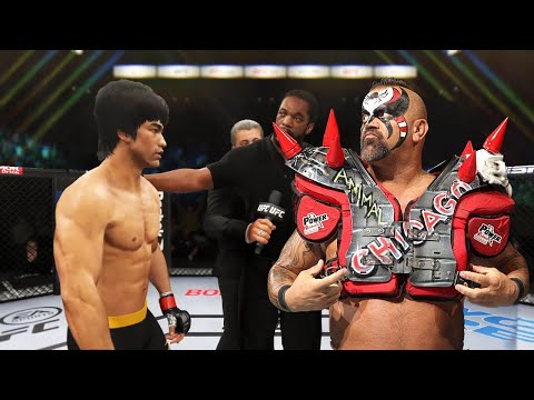 UFC 4 | Bruce Lee vs. Road Warrior Animal (WWE) (EA Sports UFC 4)