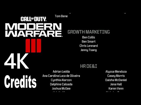Call of Duty Modern Warfare 3 (2023) Credits + Mid Credits Scene 4K