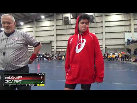 Middle School 149 Trayle Talbot Cimarron Bad Boy WC Vs Jace DeShazer Flathead Valley WC