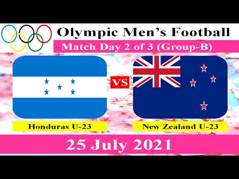 Honduras U-23 vs New Zealand U-23 - Olympic Men's Football Match - 25 July 2021