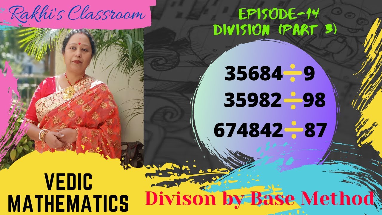 Vedic Mathematics|Speed Math|Division by Nikhilam|Base method of division (part 1)|Rakhi's Classroom
