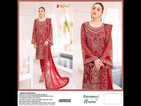 Fepic Rosemeen Florence 90005 Faux Georgette Pakistani Designer Salwar Kameez