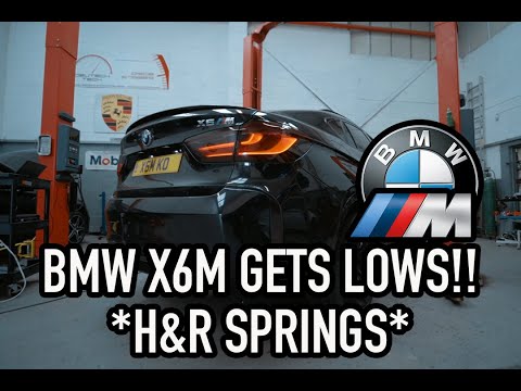 BMW X6M GETS LOWERED!! *H&R SPRINGS*