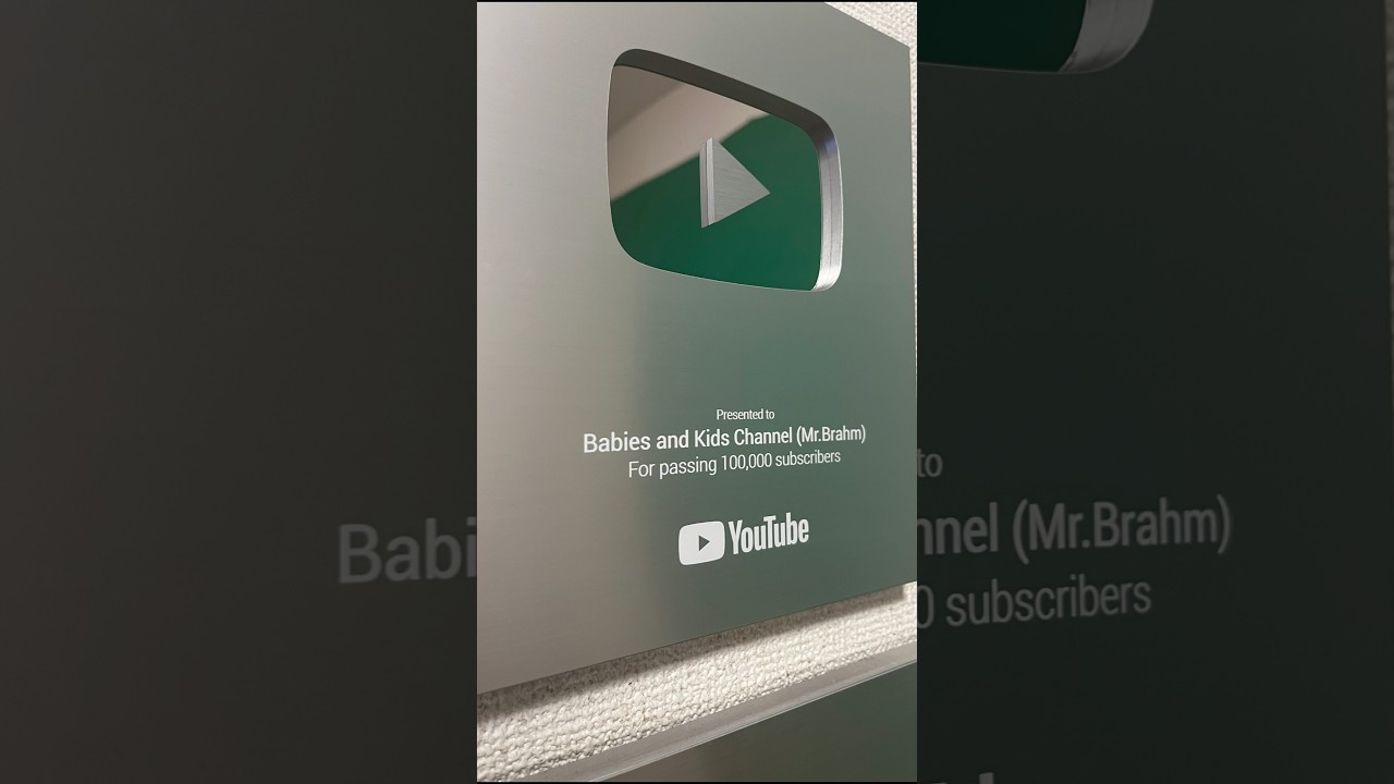 Thank you and grateful to all of you!❤️ #100k #silverplaybutton ​⁠# @BabiesandKidsChannel