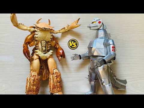 Homemade Crabman VS  Mecha Godzilla - King of Kaiju Monsters