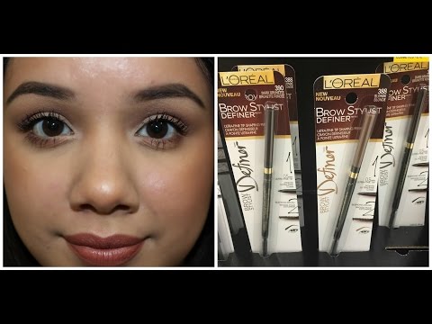 NEW L'oreal Brow Stylist Definer Review + Demo Video