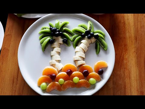 How to Make Palm Trees with Fruits - Super Fruits Decoration Ideas