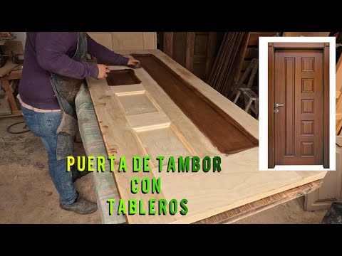 Como hacer puerta de tambor con tableros san José de gomez