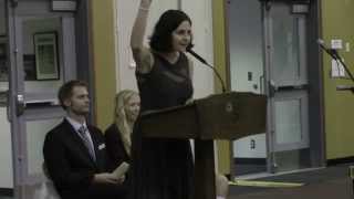 Alumnae Special Achiever Jennifer Gasoi '92 Performs at Founders' Day Assembly