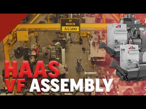 Dentro da fábrica - Montagem Haas VF maio de 2022 - Haas Automation, Inc.