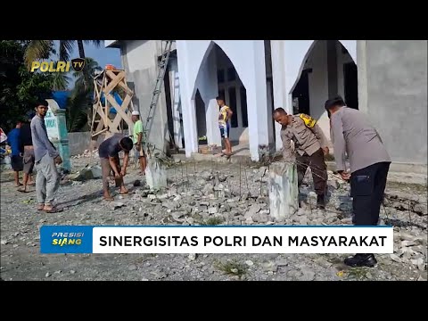 SATGAS MADAGO RAYA KERJA BAKTI BERSAMA WARGA PATIWUNGA DI MASJID AL IKHLAS