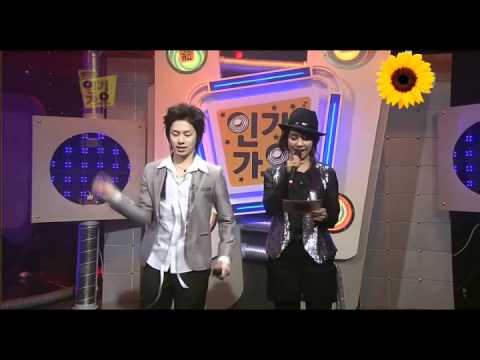 Heechul hyper dance while MC-ing inkigayo