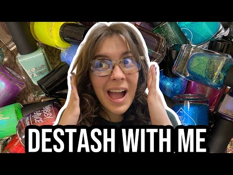 Going Through My Entire Nail Polish Collection To Destash