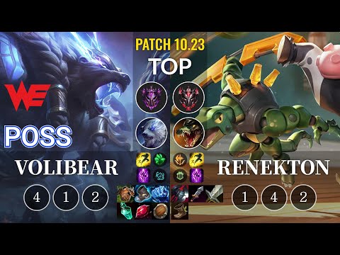 WE Poss Volibear vs Renekton Top - KR Patch 10.23
