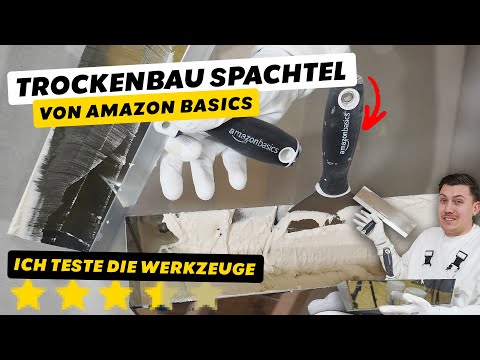 Trockenbau Spachteln mit AMAZON BASICS Spachtelwerkzeug im TEST 💫