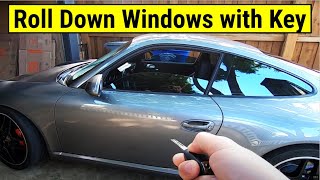 Foxwell NT530 Scanner - How To Roll Windows Up & Down with Key FOB on a Porsche 997 / 987