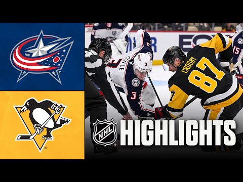 NHL Highlights | Blue Jackets vs. Penguins | October 25, 2025