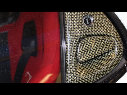 How To : Carbon Kevlar Skinning Car Parts : RX7 Door Handles