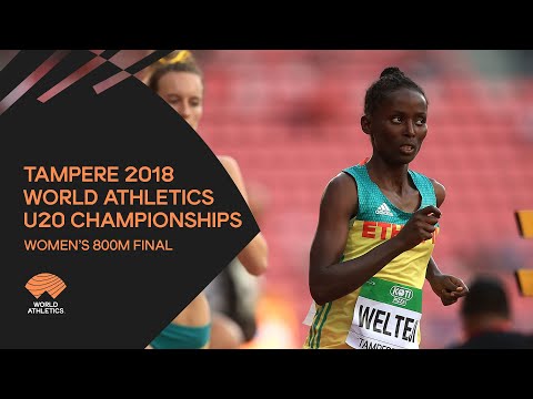 Women's 800m Final - World Athletics U20 Championships Tampere 2018