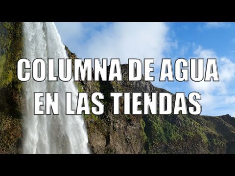 Columnas de agua en tiendas de campaña