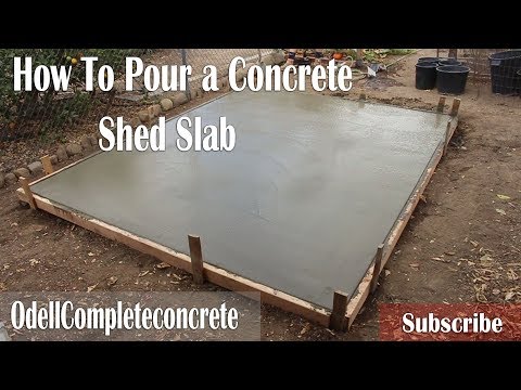 How to Pour a Concrete Shed Slab! DIY!