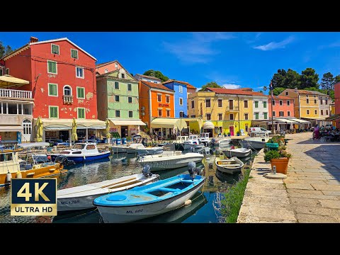 Veli Lošinj Croatia 4K Losinj Island Walking Tour 2025
