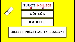 Türkçe - İngilizce Pratik İfadeler (333 Practi
