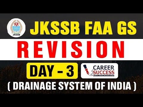 Jkssb FAA ðŸ‘‰Lec-3ðŸ‘‰Drainage system of India #jkssbfaa #jkssb