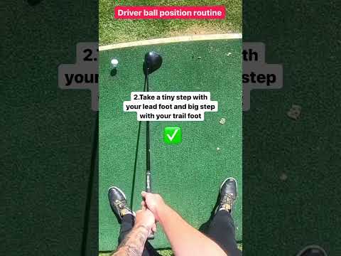 Do This For A Perfect Driver Ball Position To Create Maximum Distance