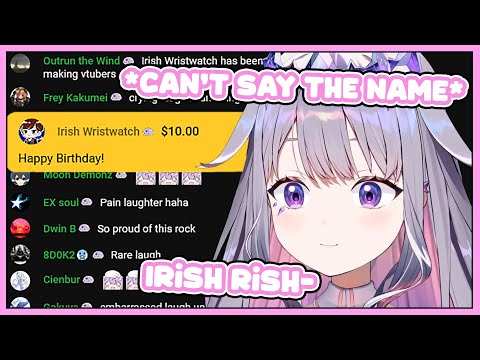 Biboo Unlocked A New Laugh While Trying To Pronounce "Irish Wristwatch"...