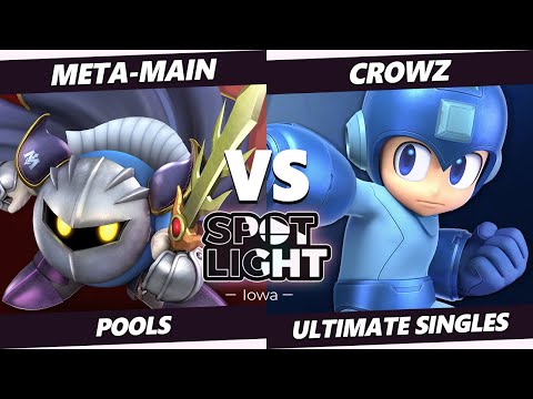 Spotlight: Iowa - Meta-Main (Meta Knight) Vs. CrowZ (Mega Man) SSBU Ultimate Tournament