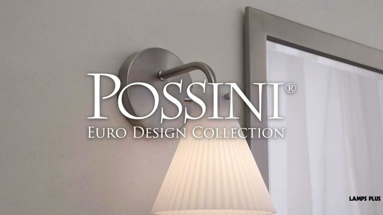 Video 1 Watch A Video About the Possini Euro Cielo Brushed Nickel Wall Sconce