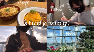 study vlog 📓 | cafe, library trips, LJ week, rushing work, food