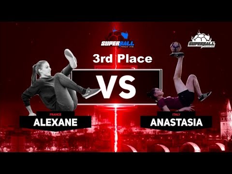 World Freestyle Football Championships ”SuperBall 2018” - Female 3rd Place -  Alexane vs Anastasia