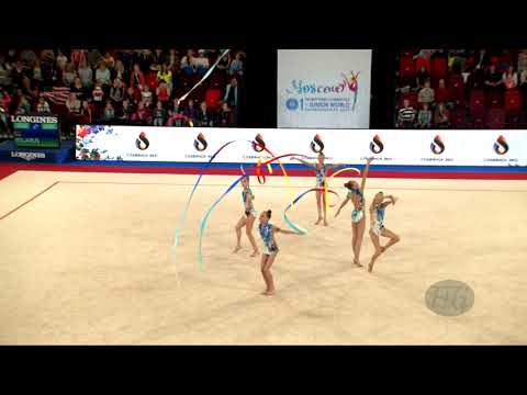 Belarus (BLR) - 2019 Rhythmic Junior Worlds, Moscow (RUS) - Qualifications 5 Ribbons
