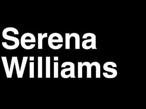 How to Pronounce Serena Williams USA Gold Medal Tennis Singles London 2012 Olympics Video