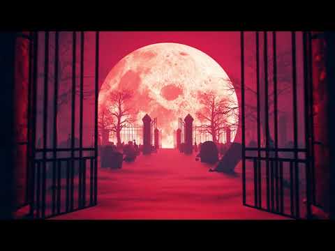Graveyard Halloween Background 4K VJ Loop Video | No Copyright Motion Loop Video