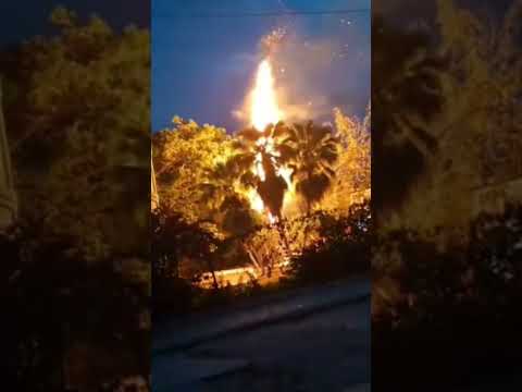 🚨🇨🇺 Anoche durante las protestas, se incendió una escuela secundaria en la Lisa, Habana #shorts