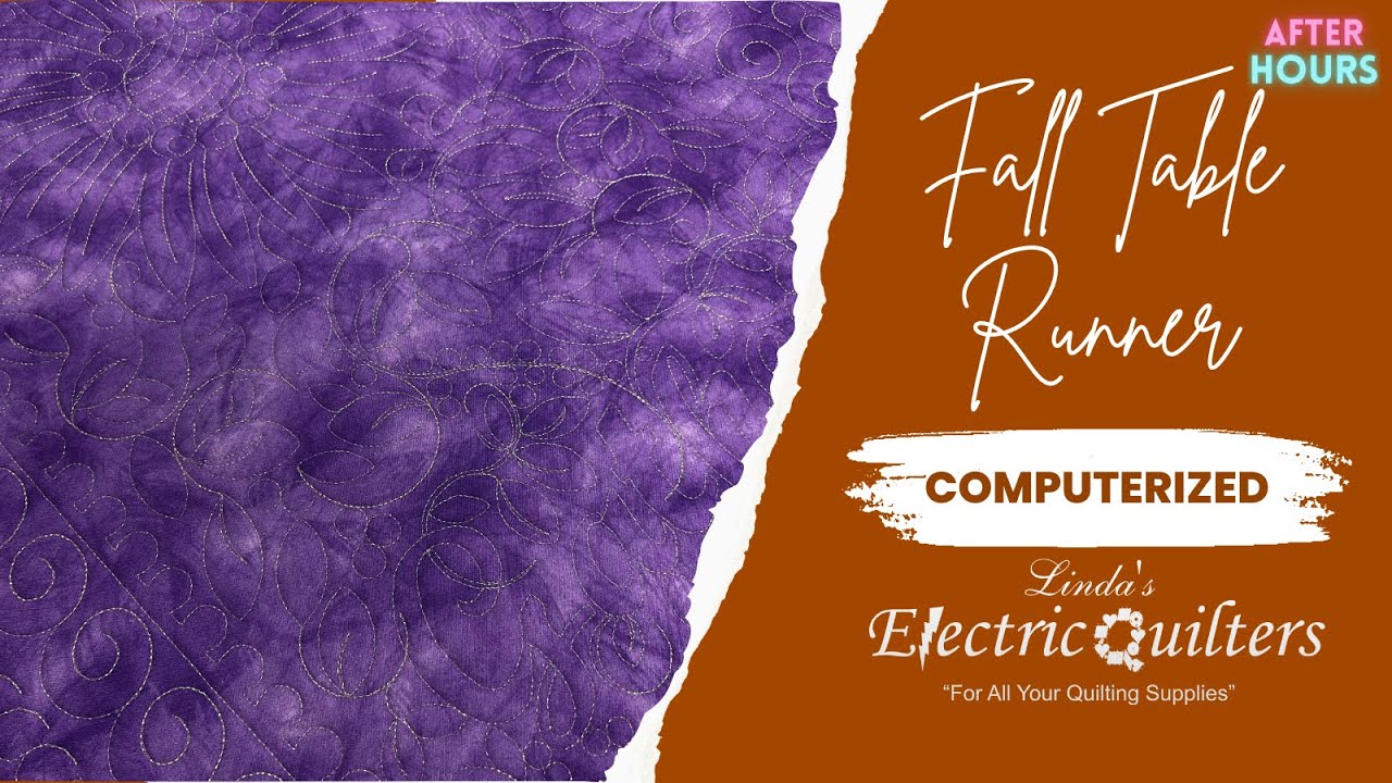 QUILT a Fall Table Runner - Computerized Pattern Set by Wasatch Quilting