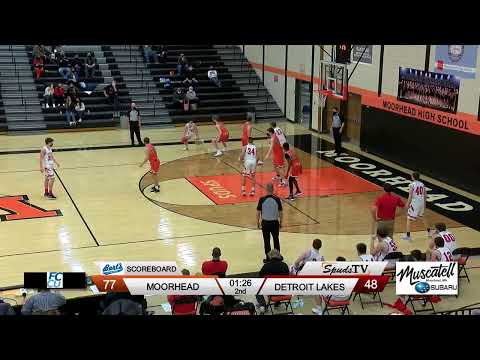 Boys Basketball Moorhead vs Detroit Lakes