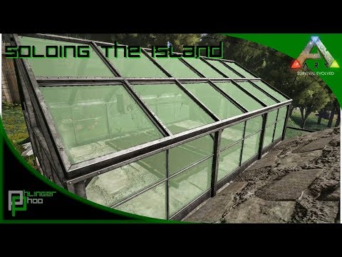 Soloing the Ark S4E20! New GreenHouse and Kibble taming dinos!