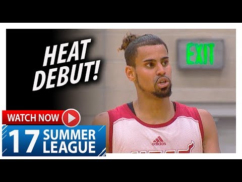 Gian Clavell Full SL Heat Debut Highlights vs Hornets (2017.07.01) - 13 Pts, 8 Reb