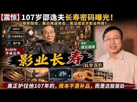 绝密私人护理档案曝光！107岁千亿大亨的&ldquo;反人类&rdquo;怪癖，私人大夫看出一身冷汗. #邵逸夫 #107岁长寿 #千亿富豪 #长寿底层逻辑 #抗衰老黑科技 #硬核养生 #富豪长寿法则 #细胞重塑 #抗压认知
