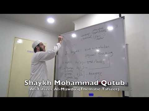20190124 Shaykh Muhammad Qutb : Al Tafseer Al Mawdui