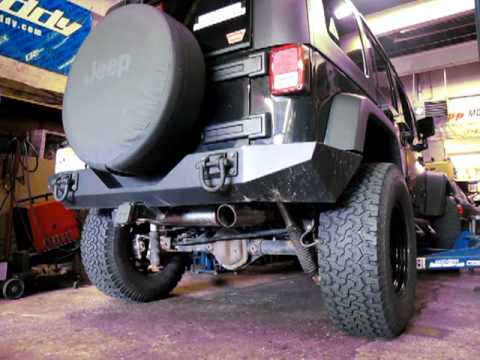 RIPP JK Long Tube Header Start up Hush Power Muffler