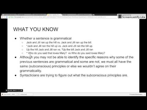 Set 5.1 Syntax: the study of sentence structure (and what you know about it)