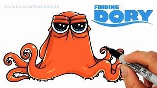 How to Draw Hank the Octopus from 'Finding Dory' step by step