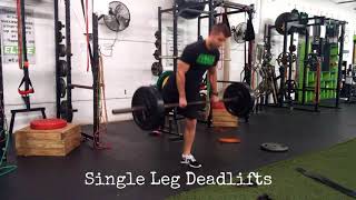 Athlete Single Leg Deadlifts