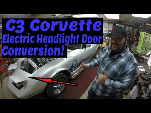 C3 Corvette Electric Headlight door Conversion - Good E'nuff Garage Ep. 72